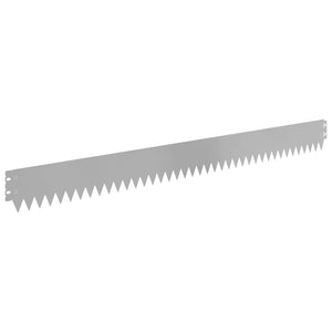 Περίγραμμα γκαζόν 20 pcs 103 x 10 εκ Ατσάλι Ασημί - Pakobazaar