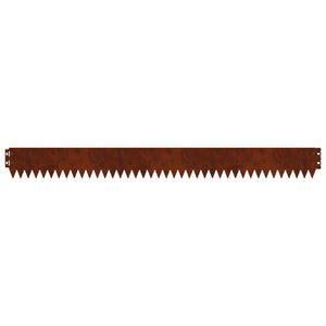 Περίγραμμα γκαζόν 20 pcs 103 x 10 εκ Ατσάλι Σκ rusty - Pakobazaar