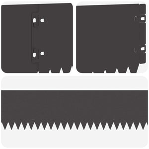 Περίγραμμα γκαζόν 10 pcs 103 x 15 εκ Ατσάλι Μαύρο - Pakobazaar