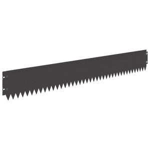 Περίγραμμα γκαζόν 20 pcs 103 x 15 εκ Ατσάλι Μαύρο - Pakobazaar