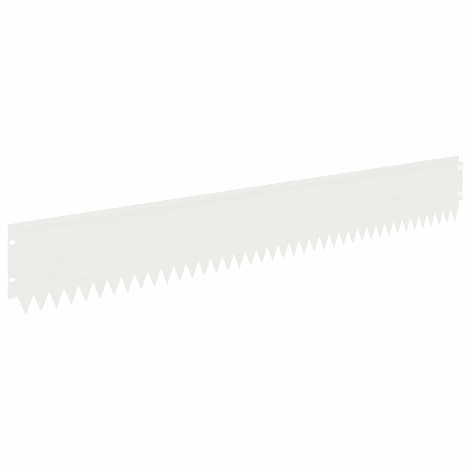 Περίγραμμα γκαζόν 20 pcs 103 x 15 εκ Ατσάλι Λευκό