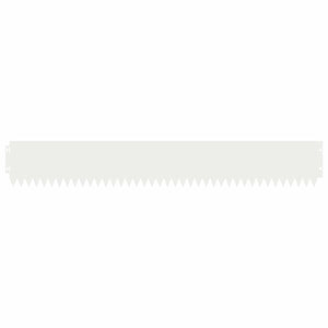 Περίγραμμα γκαζόν 20 pcs 103 x 15 εκ Ατσάλι Λευκό - Pakobazaar