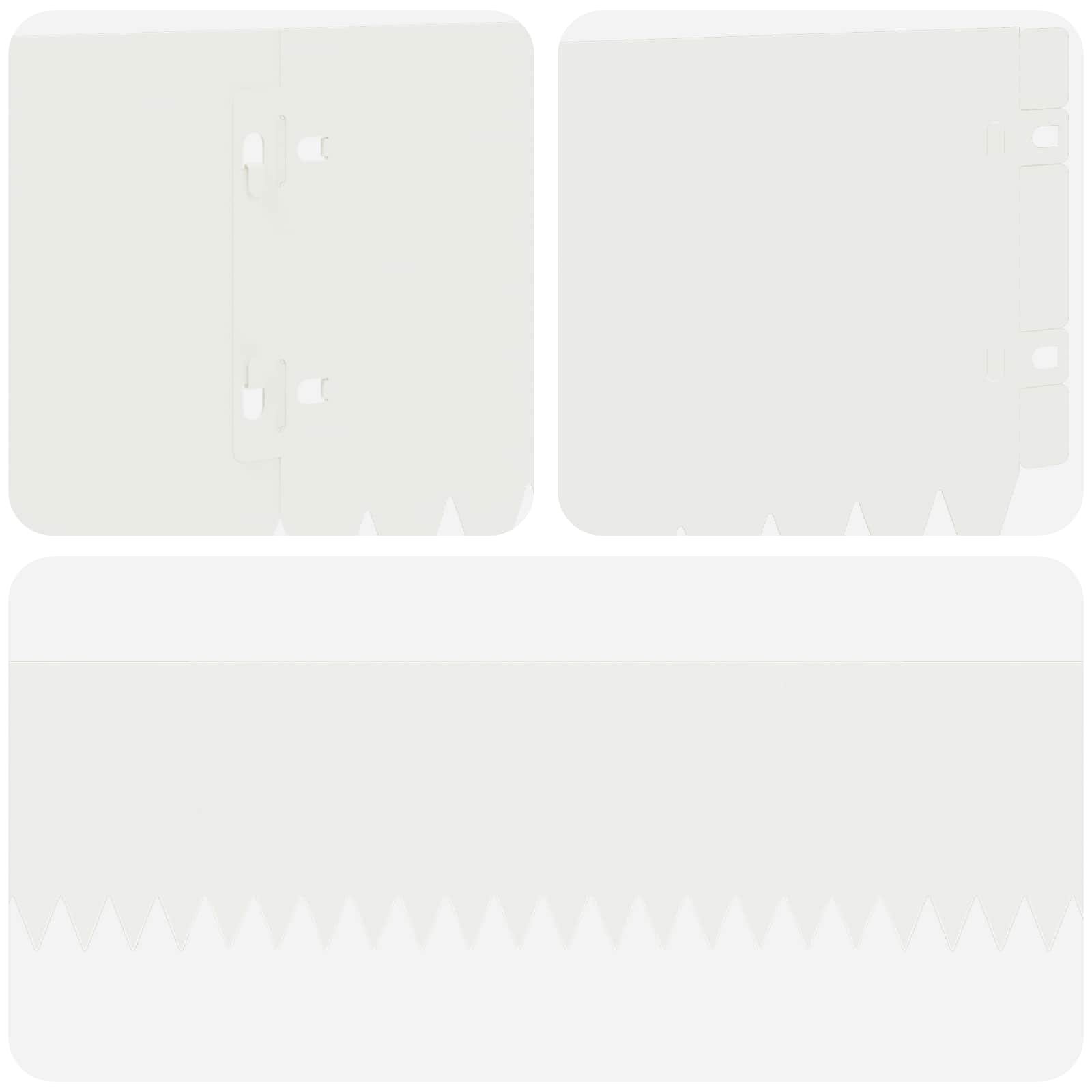 Περίγραμμα γκαζόν 30 pcs 103 x 15 εκ Ατσάλι Λευκό