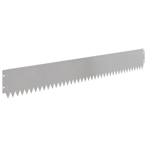 Περίγραμμα γκαζόν 30 pcs 103 x 15 εκ Ατσάλι Ασημί - Pakobazaar