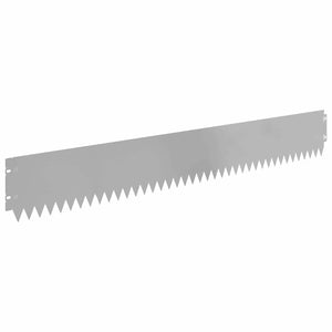 Περίγραμμα γκαζόν 20 pcs 103 x 15 εκ Ατσάλι Ασημί - Pakobazaar