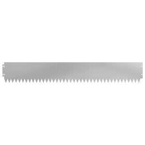 Περίγραμμα γκαζόν 30 pcs 103 x 15 εκ Ατσάλι Ασημί - Pakobazaar