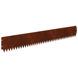 Περίγραμμα γκαζόν 10 pcs 103 x 15 εκ Ατσάλι Σκ rusty - Pakobazaar