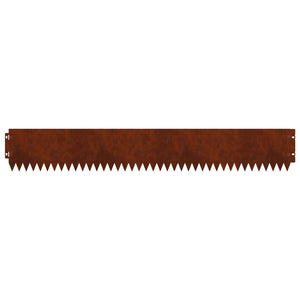 Περίγραμμα γκαζόν 30 pcs 103 x 15 εκ Ατσάλι Σκ rusty - Pakobazaar