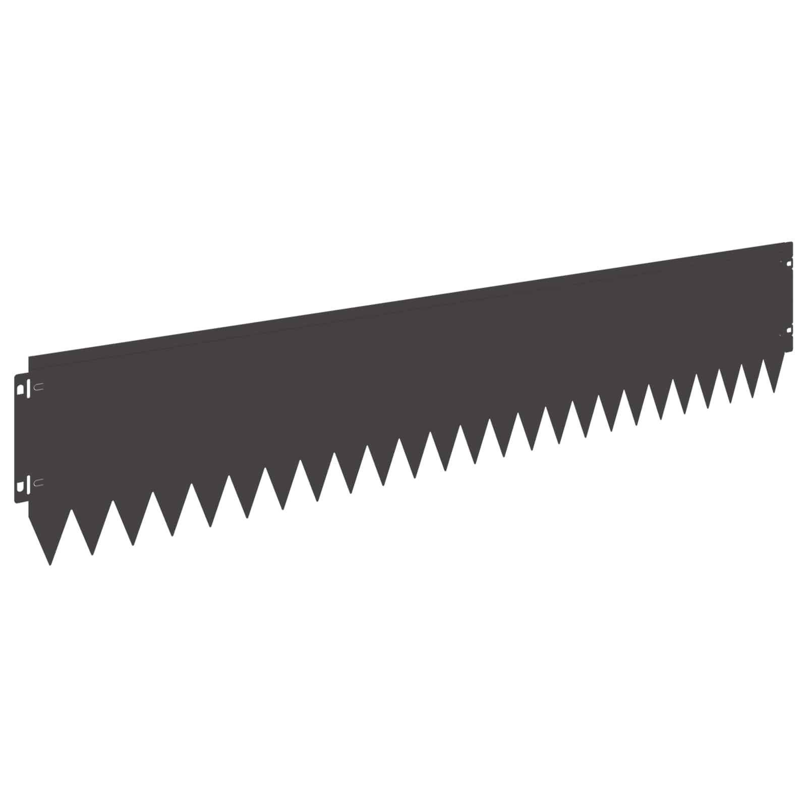 Περίγραμμα γκαζόν 30 pcs 103 x 20 εκ Ατσάλι Μαύρο