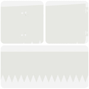 Περίγραμμα γκαζόν 30 pcs 103 x 20 εκ Ατσάλι Λευκό - Pakobazaar