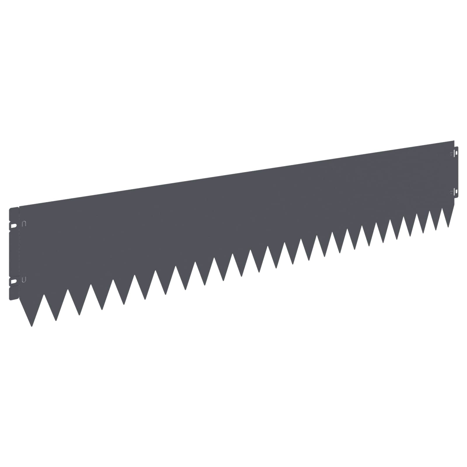 Περίγραμμα γκαζόν 10 pcs 103 x 20 εκ Ατσάλι Ανθρακί