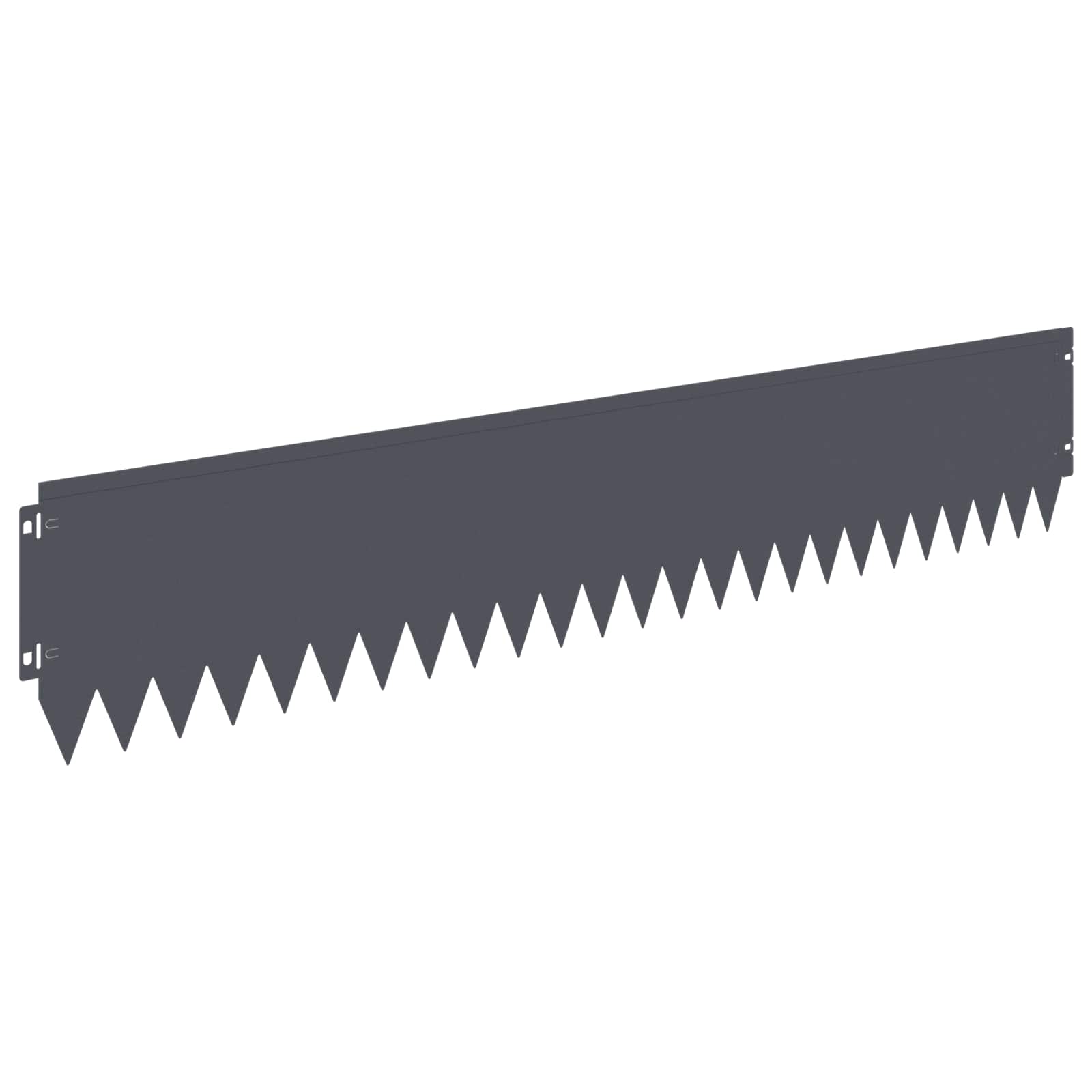 Περίγραμμα γκαζόν 10 pcs 103 x 20 εκ Ατσάλι Ανθρακί