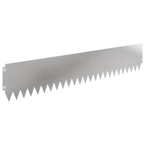 Περίγραμμα γκαζόν 10 pcs 103 x 20 εκ Ατσάλι Ασημί - Pakobazaar