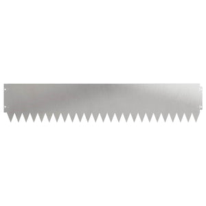 Περίγραμμα γκαζόν 30 pcs 103 x 20 εκ Ατσάλι Ασημί - Pakobazaar
