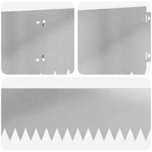 Περίγραμμα γκαζόν 30 pcs 103 x 20 εκ Ατσάλι Ασημί - Pakobazaar