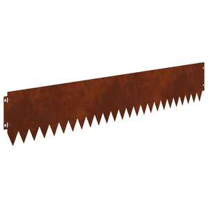 Περίγραμμα γκαζόν 20 pcs 103 x 20 εκ Ατσάλι Σκ rusty - Pakobazaar