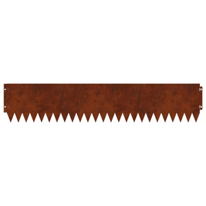 Περίγραμμα γκαζόν 20 pcs 103 x 20 εκ Ατσάλι Σκ rusty - Pakobazaar