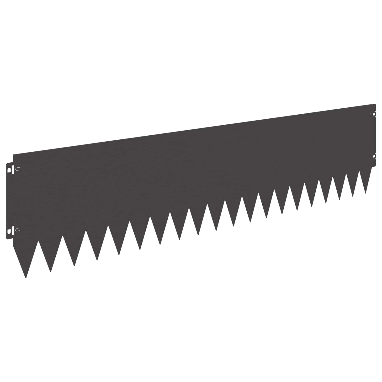 Περίγραμμα γκαζόν 10 pcs 103 x 25 εκ Ατσάλι Μαύρο