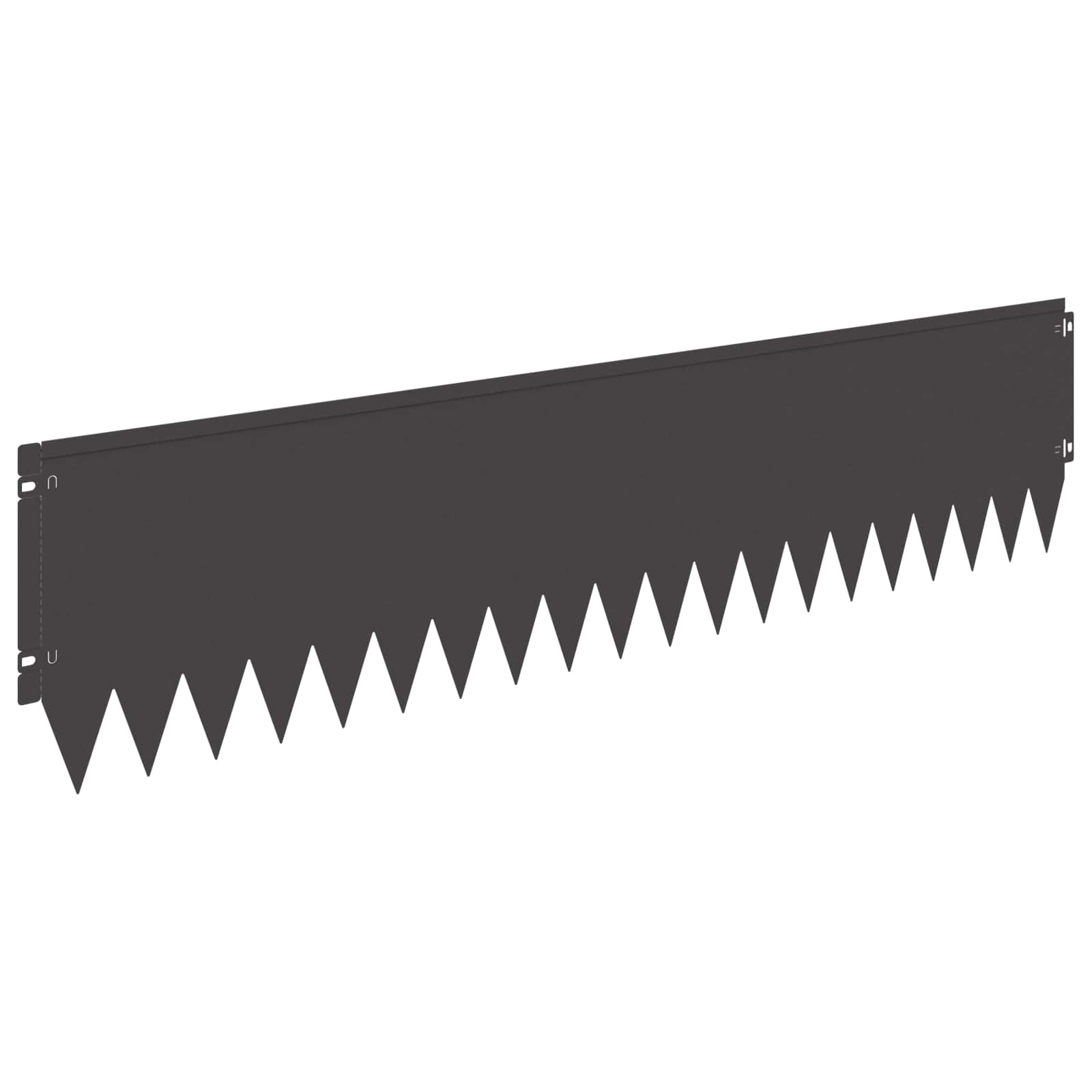 Περίγραμμα γκαζόν 20 pcs 103 x 25 εκ Ατσάλι Μαύρο