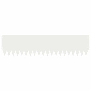 Περίγραμμα γκαζόν 10 pcs 103 x 25 εκ Ατσάλι Λευκό - Pakobazaar