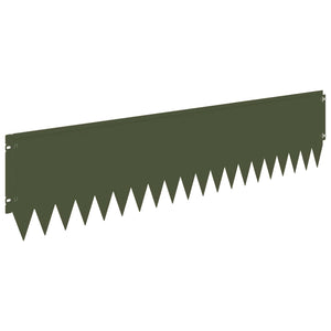 Περίγραμμα γκαζόν 10 pcs 103 x 25 εκ Ατσάλι Λαδί - Pakobazaar