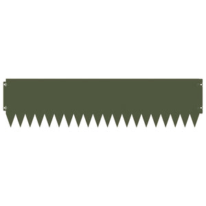 Περίγραμμα γκαζόν 10 pcs 103 x 25 εκ Ατσάλι Λαδί - Pakobazaar