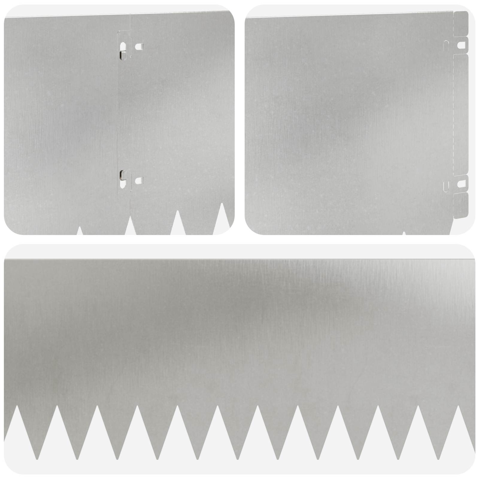 Περίγραμμα γκαζόν 20 pcs 103 x 25 εκ Ατσάλι Ασημί