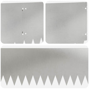 Περίγραμμα γκαζόν 20 pcs 103 x 25 εκ Ατσάλι Ασημί - Pakobazaar