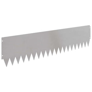 Περίγραμμα γκαζόν 20 pcs 103 x 25 εκ Ατσάλι Ασημί - Pakobazaar