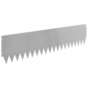 Περίγραμμα γκαζόν 20 pcs 103 x 25 εκ Ατσάλι Ασημί - Pakobazaar