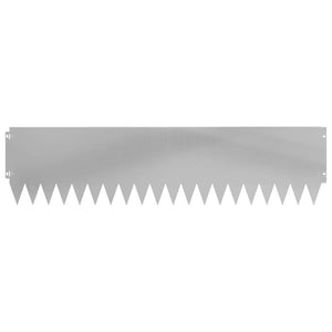 Περίγραμμα γκαζόν 20 pcs 103 x 25 εκ Ατσάλι Ασημί - Pakobazaar