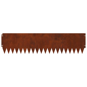 Περίγραμμα γκαζόν 10 pcs 103 x 25 εκ Ατσάλι Σκ rusty - Pakobazaar