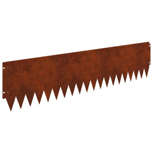 Περίγραμμα γκαζόν 20 pcs 103 x 25 εκ Ατσάλι Σκ rusty - Pakobazaar