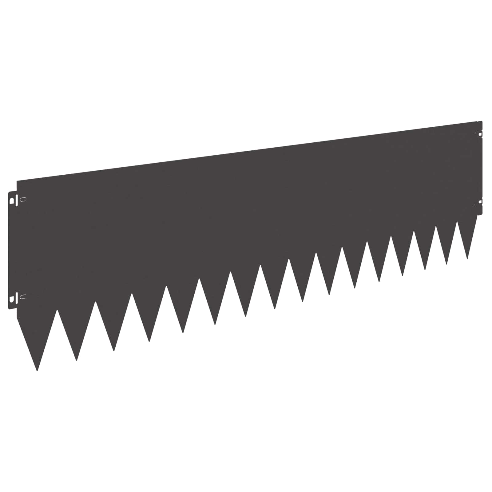 Περίγραμμα γκαζόν 20 pcs 103 x 30 εκατοστά Ατσάλι Μαύρο