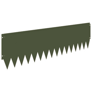 Περίγραμμα γκαζόν 20 pcs 103 x 30 εκατοστά Ατσάλι Λαδί - Pakobazaar