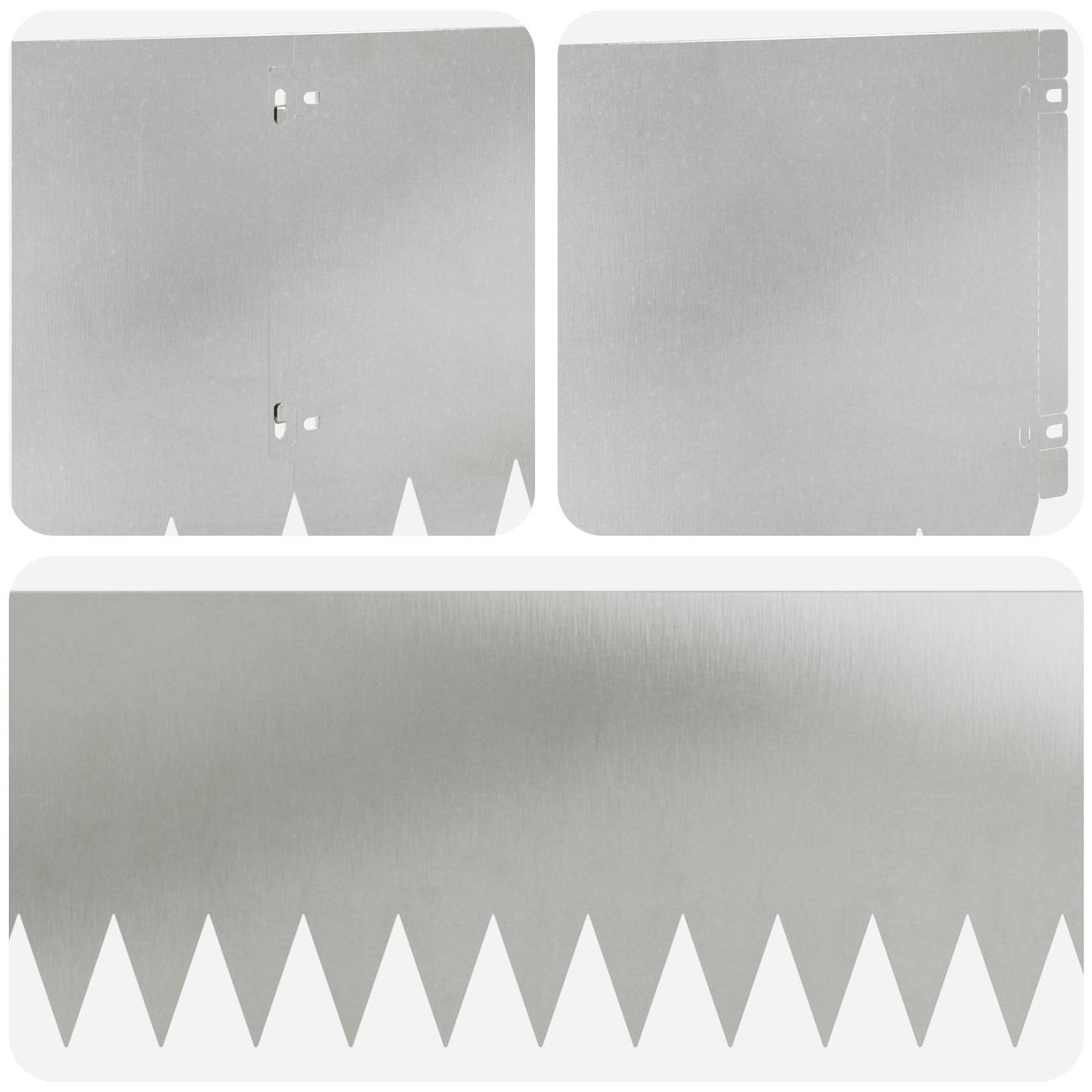 Περίγραμμα γκαζόν 10 pcs 103 x 30 εκατοστά Ατσάλι Ασημί