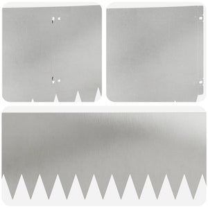 Περίγραμμα γκαζόν 20 pcs 103 x 30 εκατοστά Ατσάλι Ασημί - Pakobazaar