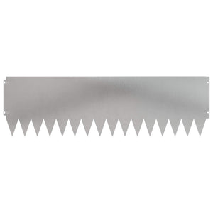 Περίγραμμα γκαζόν 20 pcs 103 x 30 εκατοστά Ατσάλι Ασημί - Pakobazaar