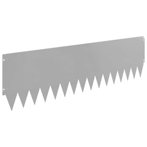 Περίγραμμα γκαζόν 10 pcs 103 x 30 εκατοστά Ατσάλι Ασημί - Pakobazaar