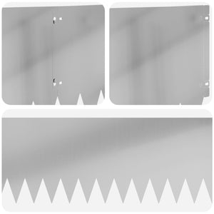 Περίγραμμα γκαζόν 20 pcs 103 x 30 εκατοστά Ατσάλι Ασημί - Pakobazaar