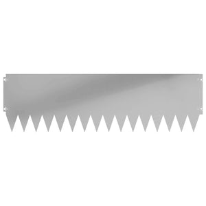 Περίγραμμα γκαζόν 20 pcs 103 x 30 εκατοστά Ατσάλι Ασημί - Pakobazaar