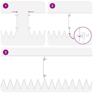 Περίγραμμα γκαζόν 20 pcs 103 x 30 εκατοστά Ατσάλι Ασημί - Pakobazaar