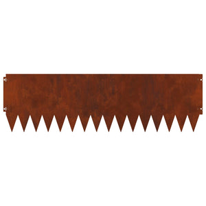 Περίγραμμα γκαζόν 10 pcs 103 x 30 εκατοστά Ατσάλι Σκ rusty - Pakobazaar