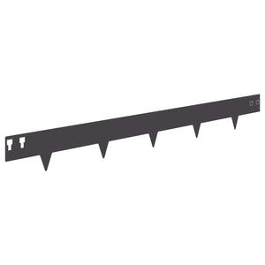 Περίγραμμα γκαζόν 30 pcs 100 x 12 cm Ατσάλι Μαύρο - Pakobazaar