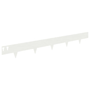 Περίγραμμα γκαζόν 10 pcs 100 x 12 cm Ατσάλι Λευκό - Pakobazaar