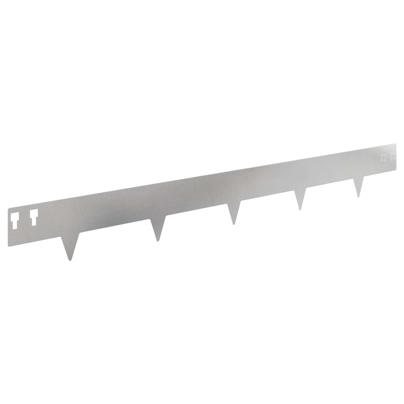 Περίγραμμα γκαζόν 10 pcs 100 x 12 cm Ατσάλι Ασημί