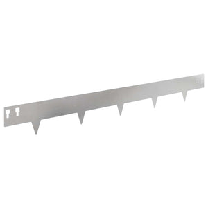 Περίγραμμα γκαζόν 10 pcs 100 x 12 cm Ατσάλι Ασημί - Pakobazaar