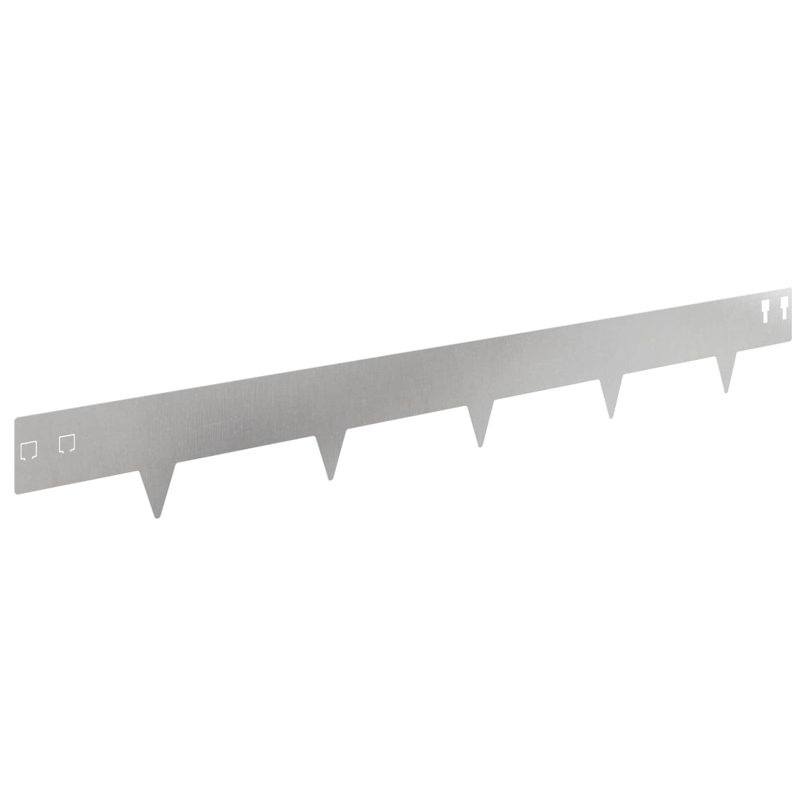 Περίγραμμα γκαζόν 20 pcs 100 x 12 cm Ατσάλι Ασημί