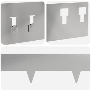 Περίγραμμα γκαζόν 10 pcs 100 x 12 cm Ατσάλι Ασημί - Pakobazaar