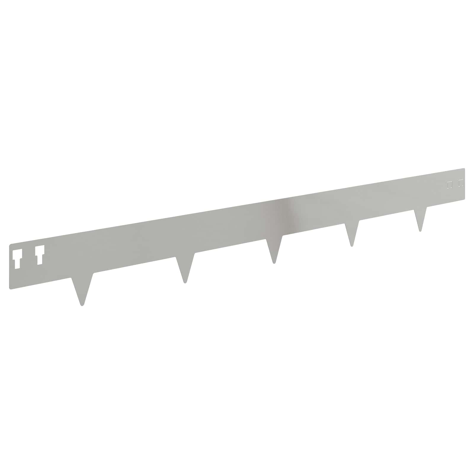 Περίγραμμα γκαζόν 10 pcs 100 x 12 cm Ατσάλι Ασημί